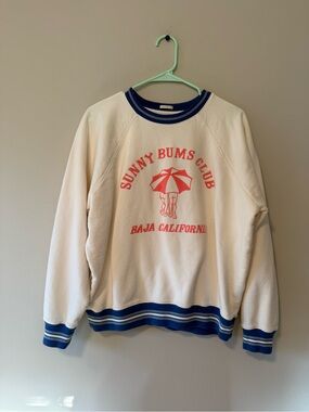 Mother the biggie concert sweatshirt in sunny bums